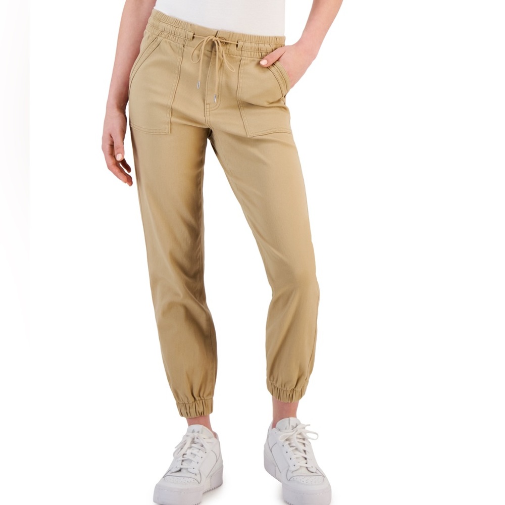 TINSELTOWN Women's Elastic-Cuff Pull-On Denim Jogger Pants. Size xxl